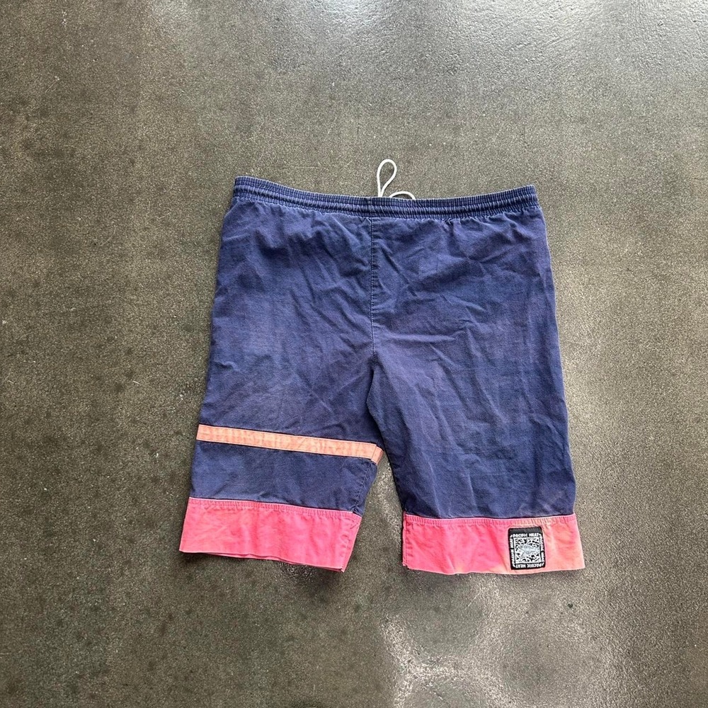 Vintage 90s Pacific Heat Colorblock Size Medium Made In USA Swim Trunks